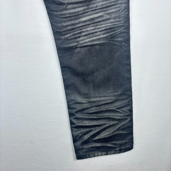 Switch Jeans Mens Thrashed Black Distressed Grunge Hip Hop Skinny Sz 34x30 - Picture 9 of 14